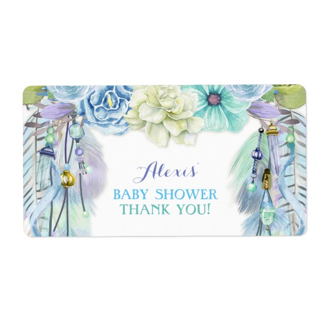 Boho Dream Catcher Vattenflaska Gift Tack Fraktsedel (Framsidan)