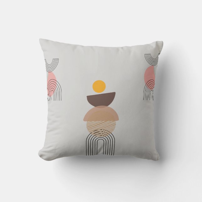 "Boho Dream Square Pillow - Artistic Home Accent" Kudde (Framsida)