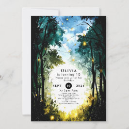 Boho Dream Woodland Birthday Inbjudningar