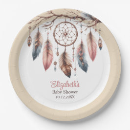 Boho Dreamcatcher Anpassningsbar Baby Shower Pappe
