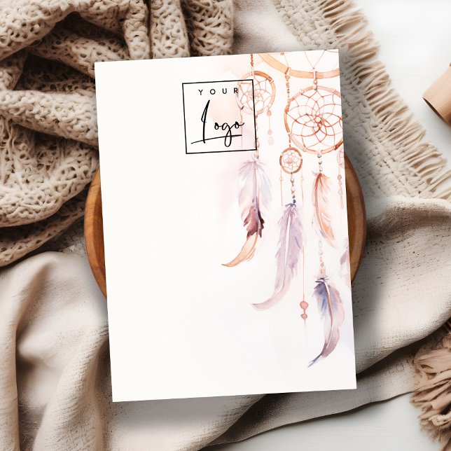 Boho Dreamcatcher Blank Jewelry Logotyp Visning Visitkort (Skapare uppladdad)