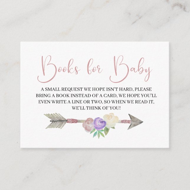 Boho Dreamcatcher Bokar för Baby-inkapslingskort Tilläggskort (Framsida)