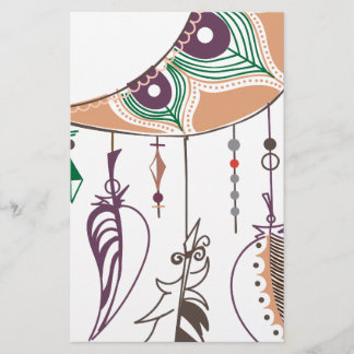 Boho dreamcatcher brevpapper