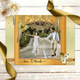 Boho Dreamcatcher Bröllop Photo Kärlek tackkort Tack Kort