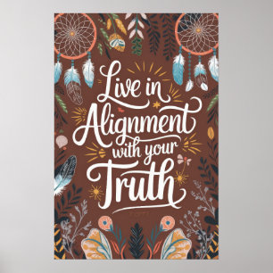 Boho Dreamcatcher Design Live i Justering med Unga Poster
