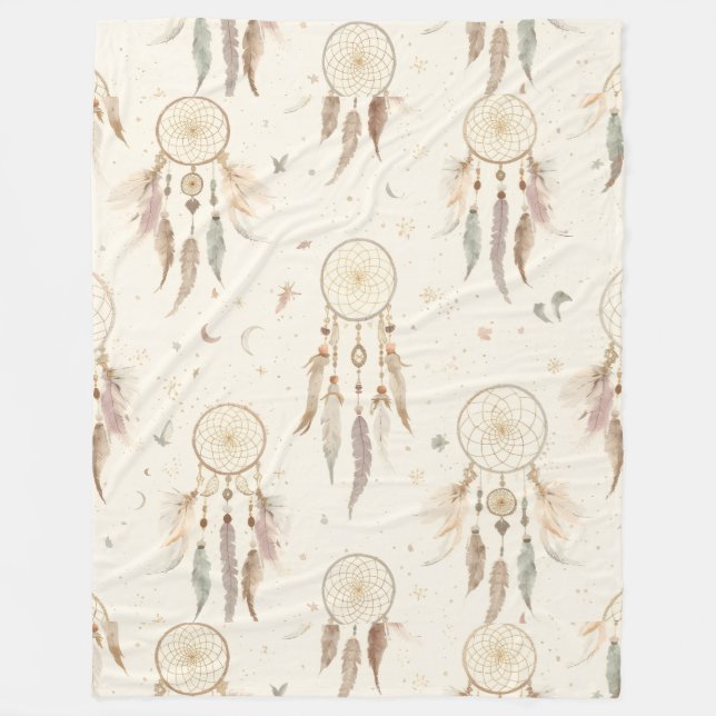 Boho Dreamcatcher Fleece Blanket | Ethereal (Framsidan)