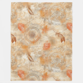 Boho Dreamcatcher Mandala Fleecefilt