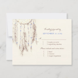 Boho Dreamcatcher Meal Choice Bröllop OSA
