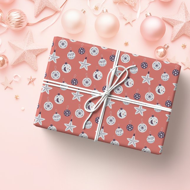 Boho Dreams Modern Holiday Ornaments Presentpapper (Skapare uppladdad)