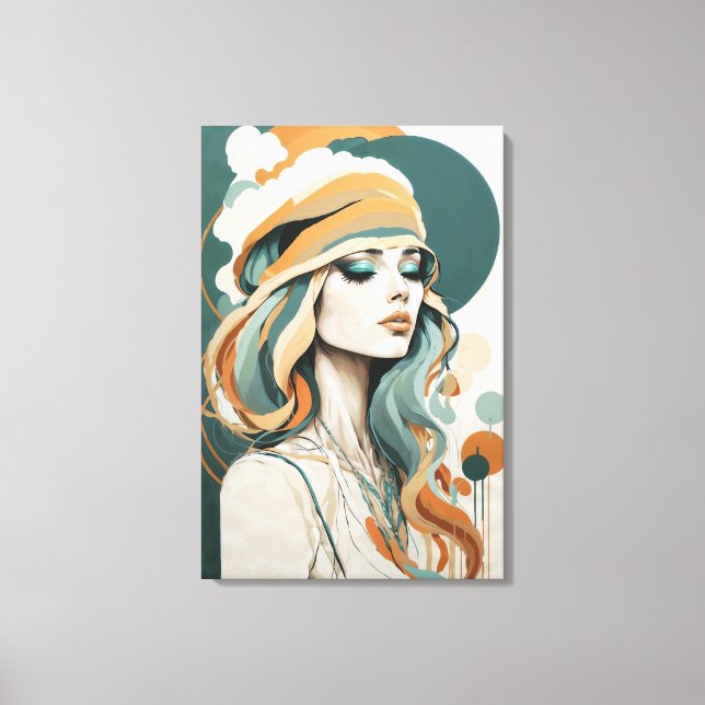 Boho Dreamscape Canvastryck (Framsida)