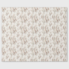 Boho Drömfångare Inpackningspapper Eterisk Fjäder Presentpapper