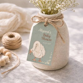 Boho Dumma Gås Personlig Bebisdusch Presentetikett