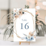 boho dusty Blue bröllop Bordsnummer<br><div class="desc">Bho dammiga blå blommigt bröllop bordsnummer.</div>