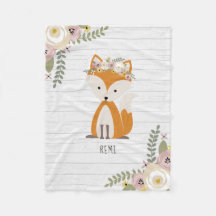 Boho Dusty Fox Grått Wood Personlig