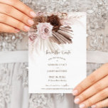 Boho Dusty Rosa Brown Blommigt Pampas Grass Bröllo Spara Datumet<br><div class="desc">Den här eleganten boho bröllop spara datum har vacker blek dammig rosa,  brunt ro och rustiskt pampasgräs. Anpassa den enkelt och snabbt med dina detaljer genom att helt enkelt trycka på anpassningsknappen för att ytterligare ordna om och formatera stil och placera texten. c) Lycklig Cat Studio</div>