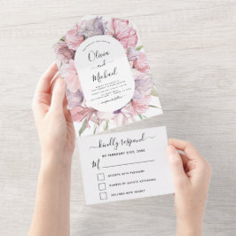 Boho Dusty Rosa Lila Bröllop OSA