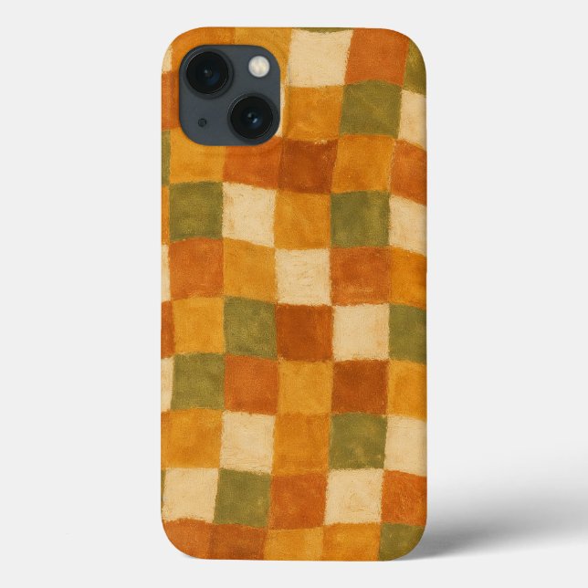Boho Earth Tone Checkered Mönster (Baksida)