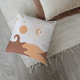 Boho Earth Tones Throw Pillows Kudde