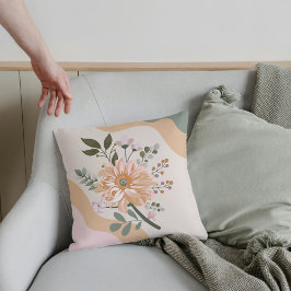 Boho Earth Tones Throw Pillows Kudde
