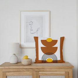 Boho Earth Tones Throw Pillows Kudde