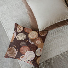 Boho Earth Tones Throw Pillows Kudde