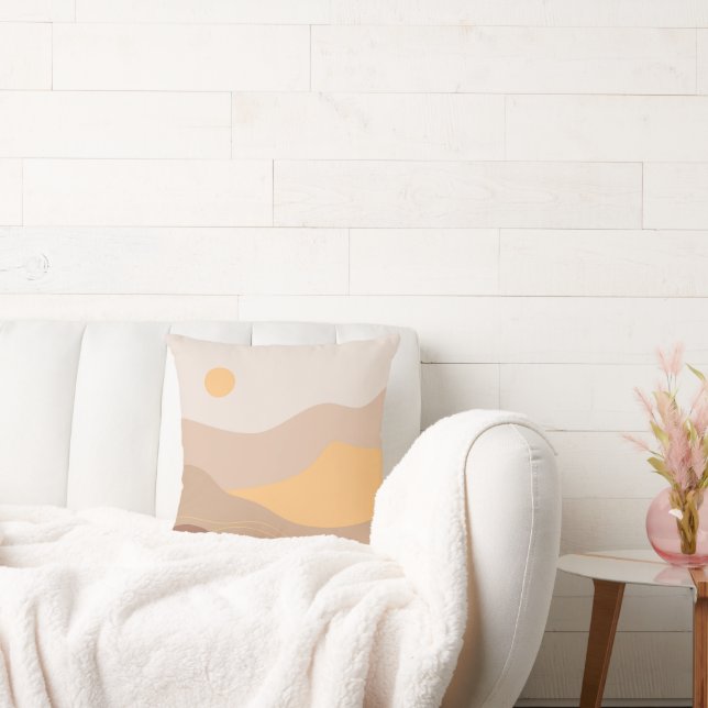 Boho Earth Tones Throw Pillows Kudde (Soffa)