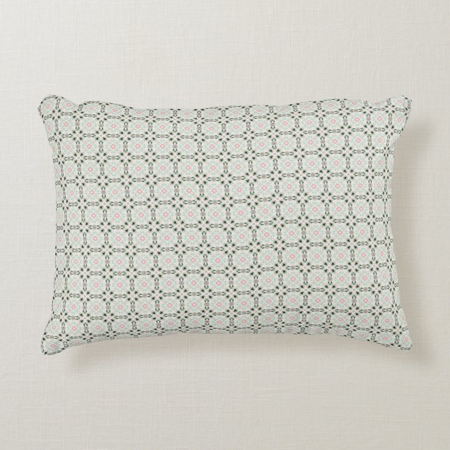 Boho Eclectic Intricate Delikate jul Mönster Prydnadskudde (Framsidan)