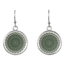 Boho Eclectic Stil Grönt Mandala