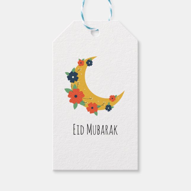 Boho Eid Mubarak Gift Presentetikett (Framsidan)