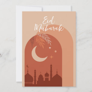 Boho Eid Mubarak-id-kort Inbjudningar