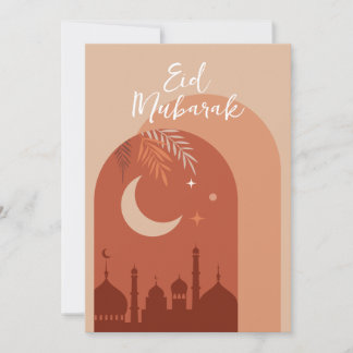 Boho Eid Mubarak-id-kort Inbjudningar