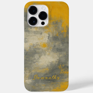 Boho Elegance Abstrakt Mustard & Grått Art