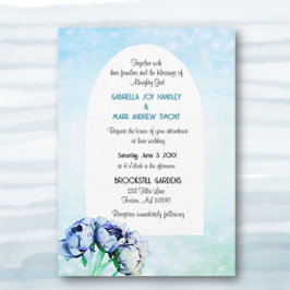 BOHO Elegance! Grannt platt inbjudan till Bröllop