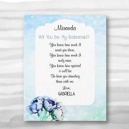 BOHO Elegance! Kommer du att bli mitt Bridesmaid-k Inbjudningar