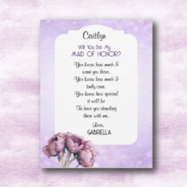 BOHO Elegans! Vill du vara min brudtjänare-kort Inbjudningar