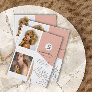 Boho Elegant Anpassad Foto Logo Kampanj Flygblad