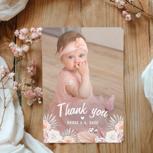 Boho Elegant Baby Shower Tack Kort