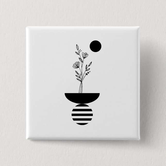 Boho Elegant Flower Knapp (Framsida)