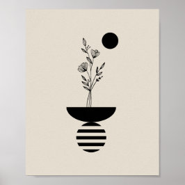 Boho Elegant Flower Poster