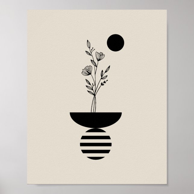 Boho Elegant Flower Poster (Framsidan)