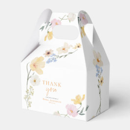 Boho elegant Pastel WildblommBaby Shower Presentaskar