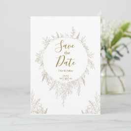 Boho Elegant Romantic Rustic Blommigt Bröllop Inbjudningar