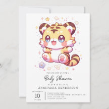 Boho Elegant Tiger Baby Shower