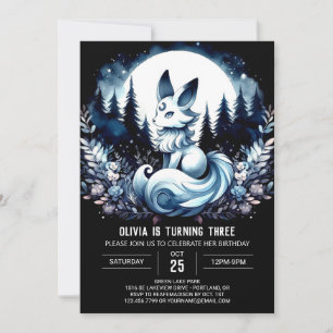 Boho Elegant Varg Birthday Inbjudningar