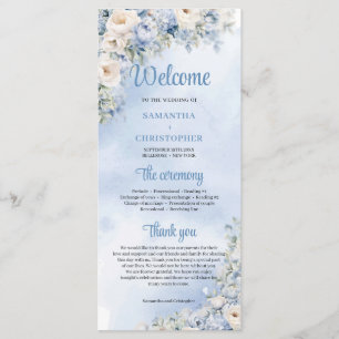 Boho Elegant vinterdammblått och elfenben Program