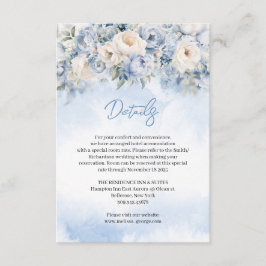 Boho Elegant vinterdammblått och elfenben Tilläggskort