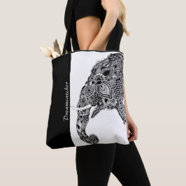 Boho Elephant Dreamcatcher - Tote Bag Tygkasse