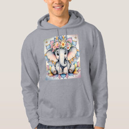 Boho Elephant 🌼 🐘 | Fred och Petals Hoodie