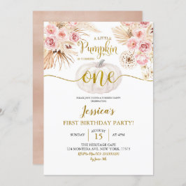 Boho en liten pipa håller på att vända en dag. inbjudningar