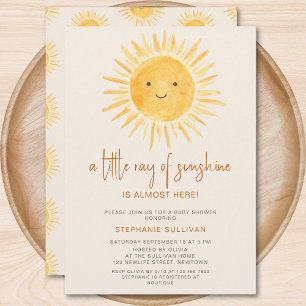 Boho En liten solstråle Baby Shower Inbjudningar
